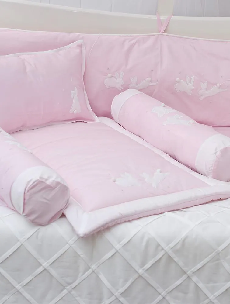 Baby Hand Quilt – Pink Rabbit Theme