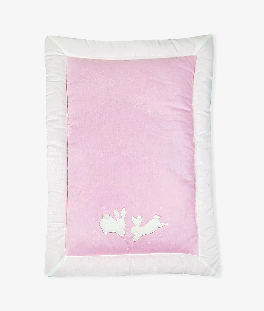 Baby Hand Quilt – Pink Rabbit Theme