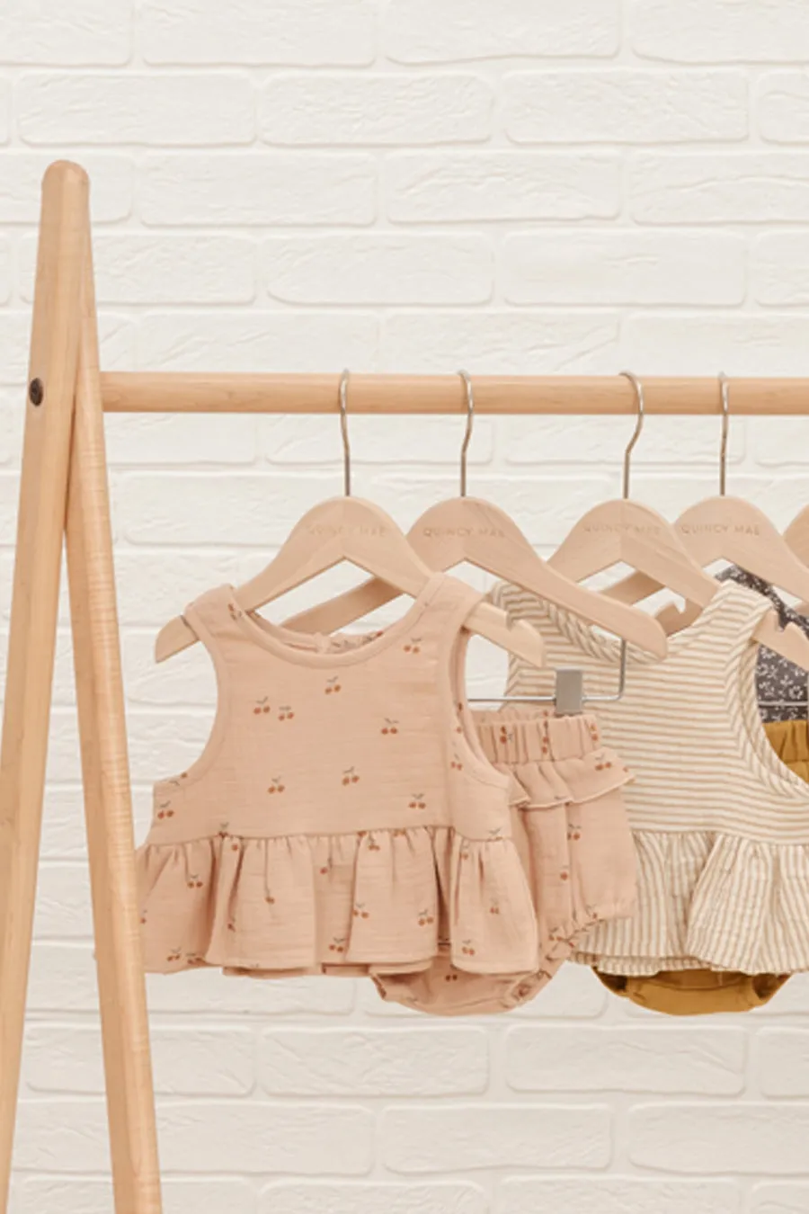 Baby Set Quincy Mae Peplum Cherries