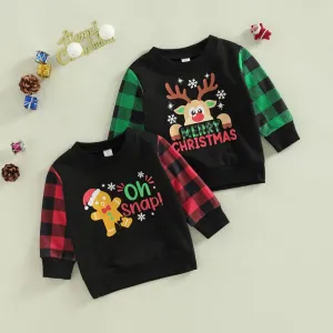 Baby/Toddler Gingerbread Man and Reindeer Sweatshirts