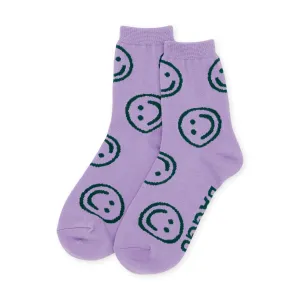Baggu Crew Socks - Lavender Happy