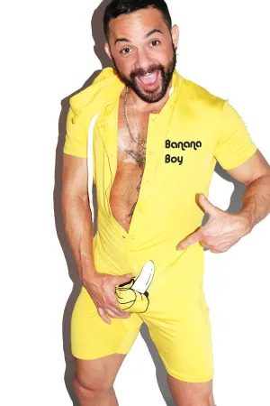 Banana Boy Romper - Yellow