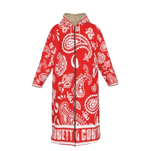 BANDANA PAISLEY Bs'UP Unisex Long Fleece Zip Up Windbreaker