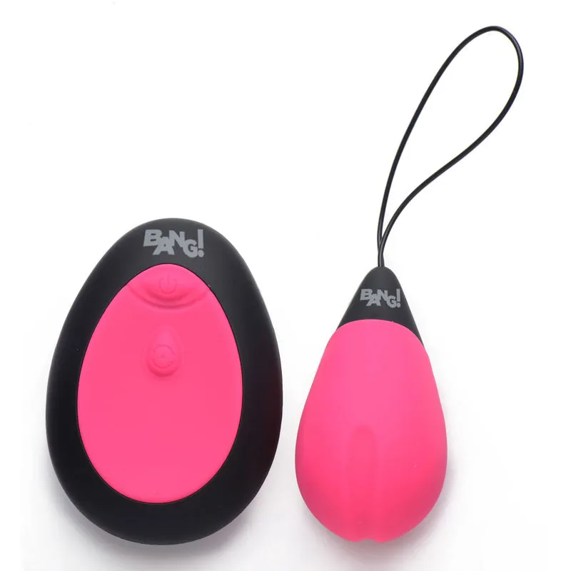 Bang!10X Vibrating Egg & Remote - Pink USB Rechargeable Egg with Wireless Remote