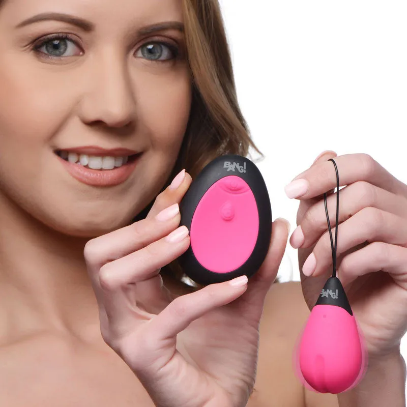 Bang!10X Vibrating Egg & Remote - Pink USB Rechargeable Egg with Wireless Remote