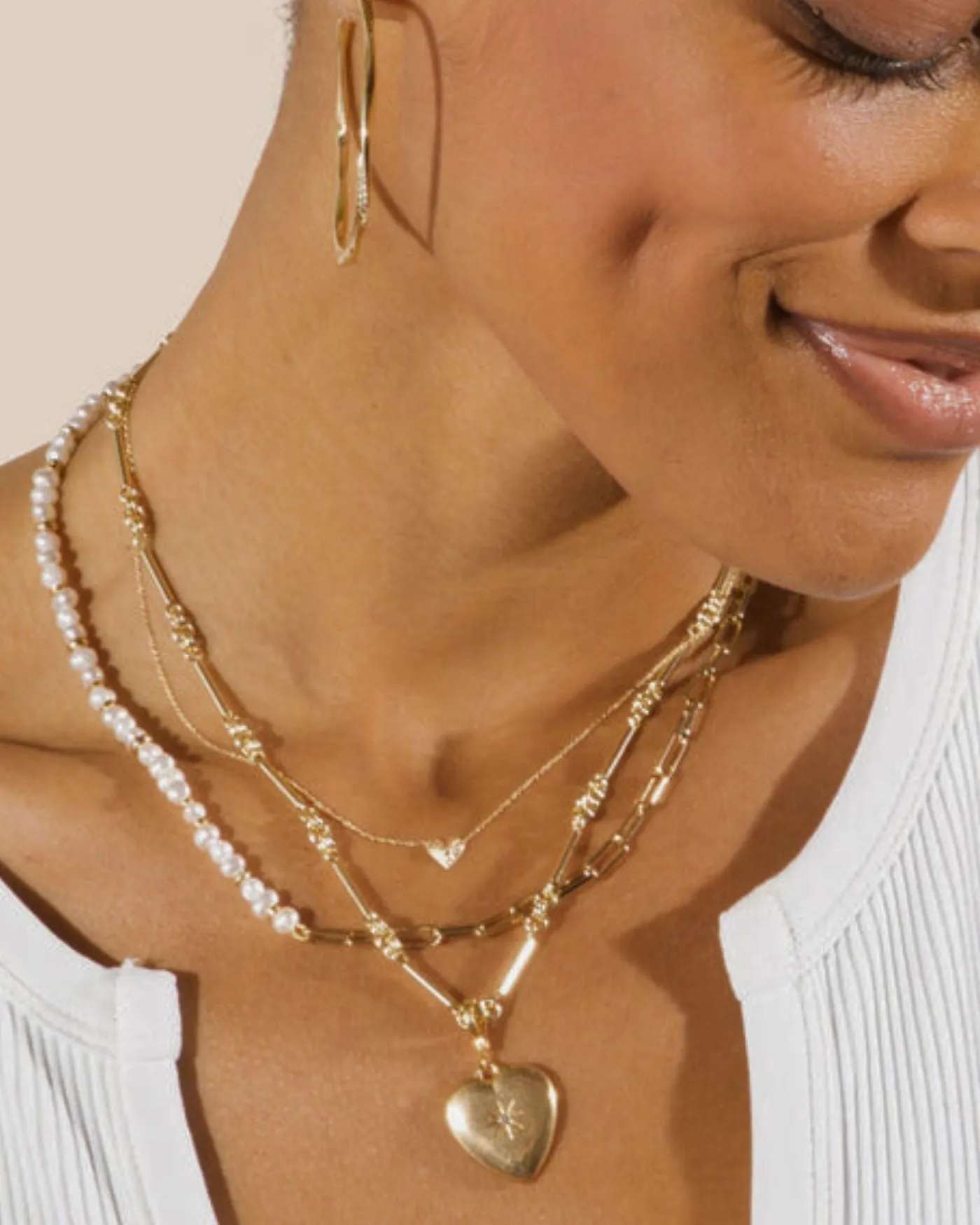 Bar Link Silver Necklace