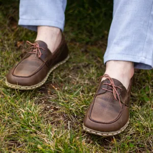 Barefoot Earthing Shoes Crazy Classic Brown Men