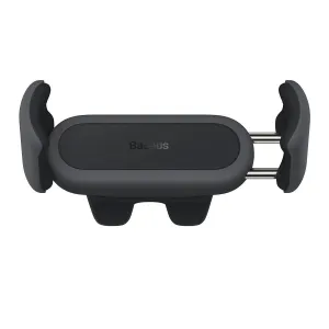 Baseus Steel Cannon 2 Mobilholder til Luftkanal i Bilen - Max Mobil: 67 x 76mm - Sort