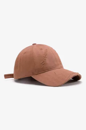 Basic Distressed Adjustable Baseball Cap