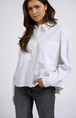 Batwing Sleeve Blouse in White