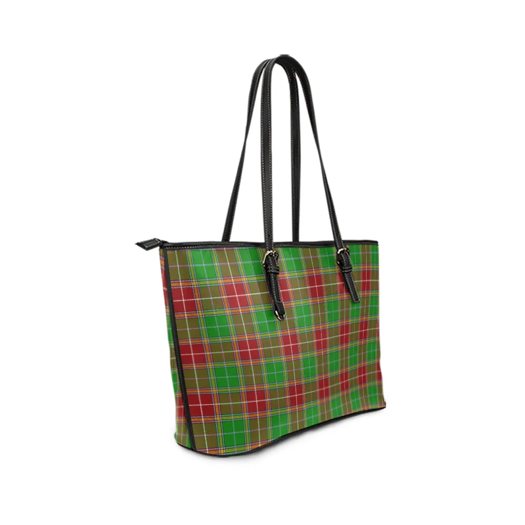 Baxter Modern Tartan Leather Tote Bag