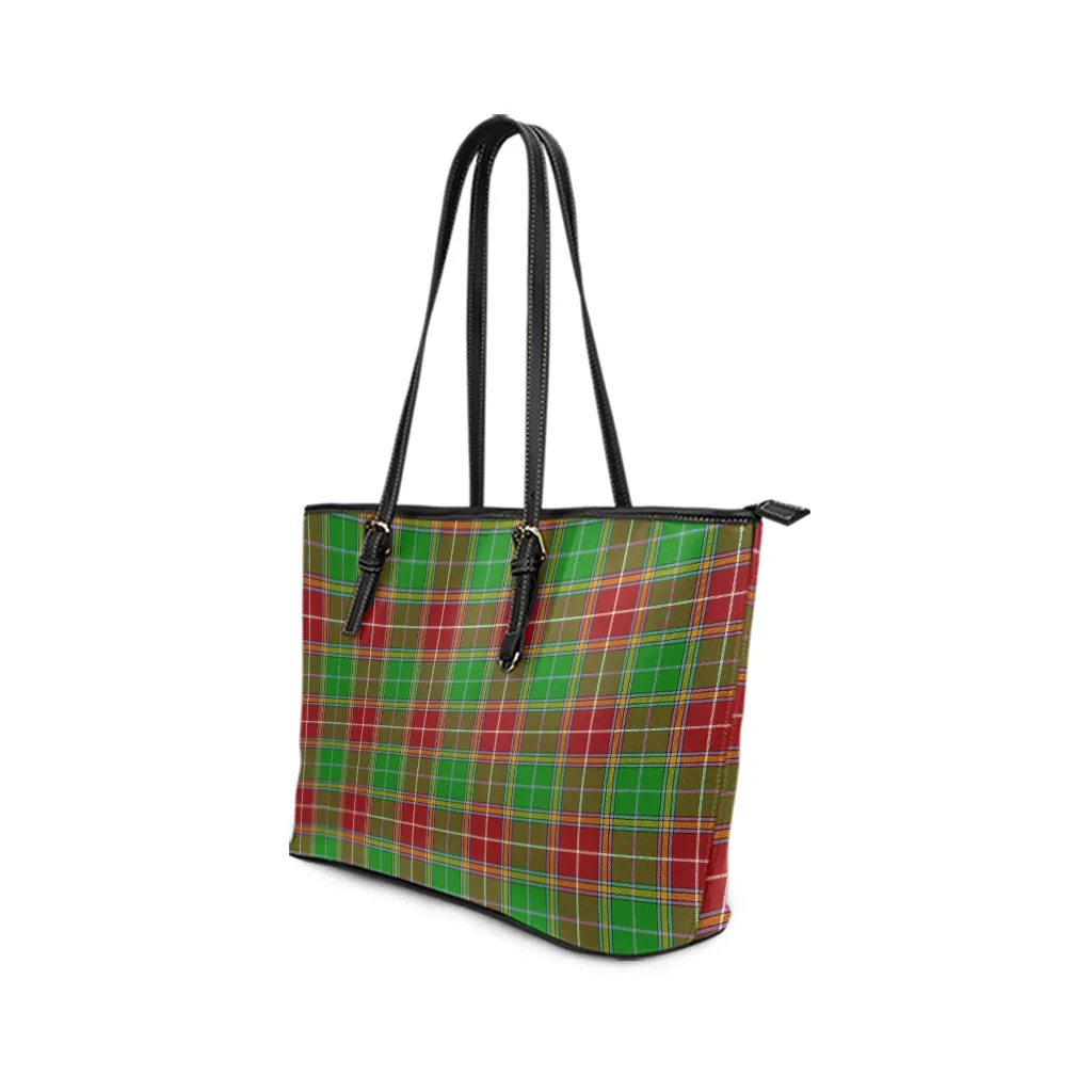 Baxter Modern Tartan Leather Tote Bag