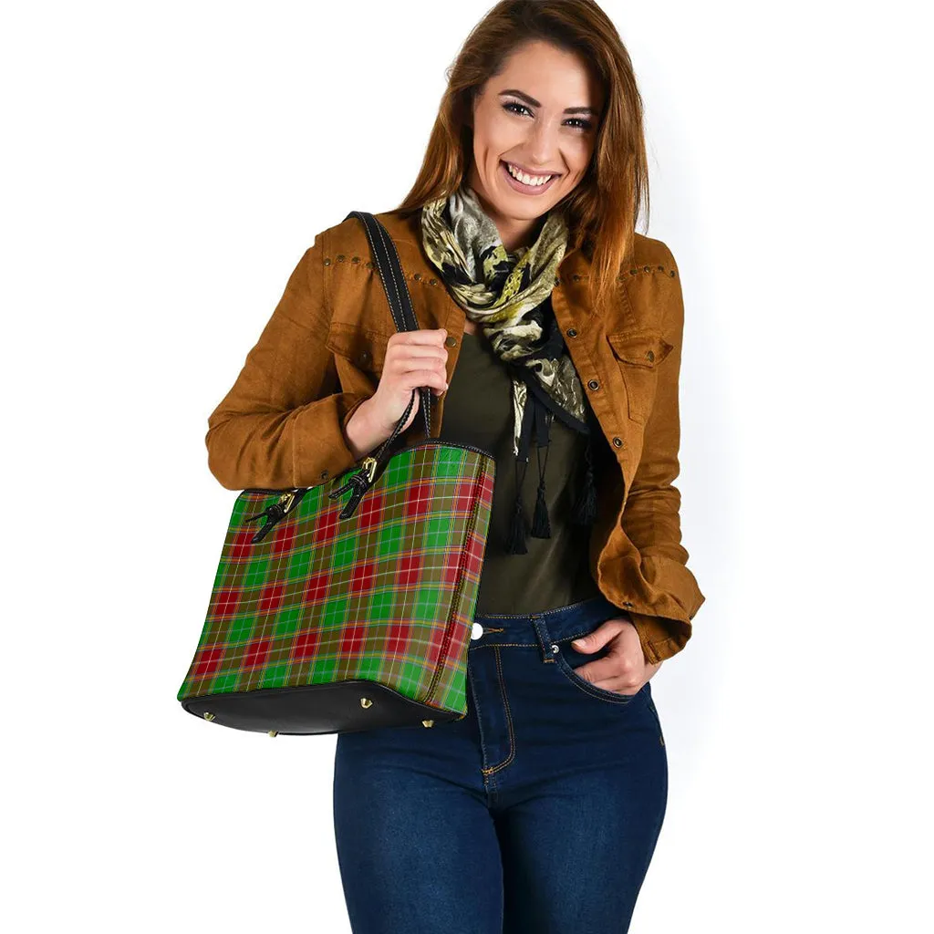 Baxter Modern Tartan Leather Tote Bag