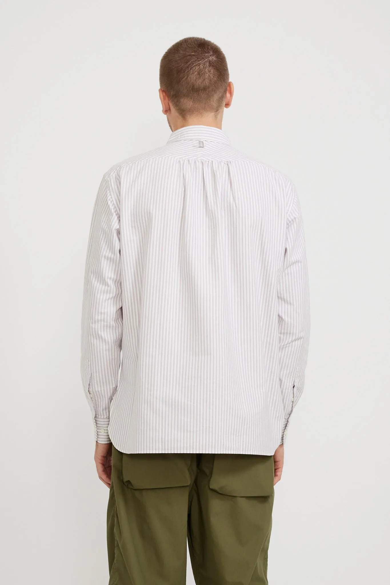 B.D. Regular Shirt Purple Stripe Oxford