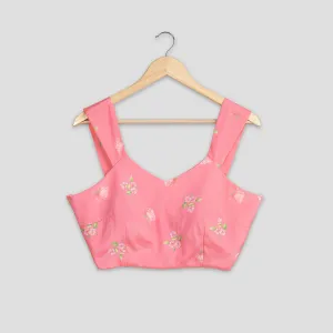 Beautiful Floral Silk Blouse