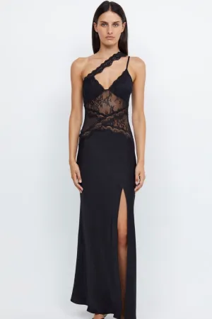 Bec & Bridge Ria Asym Maxi Dress - Black