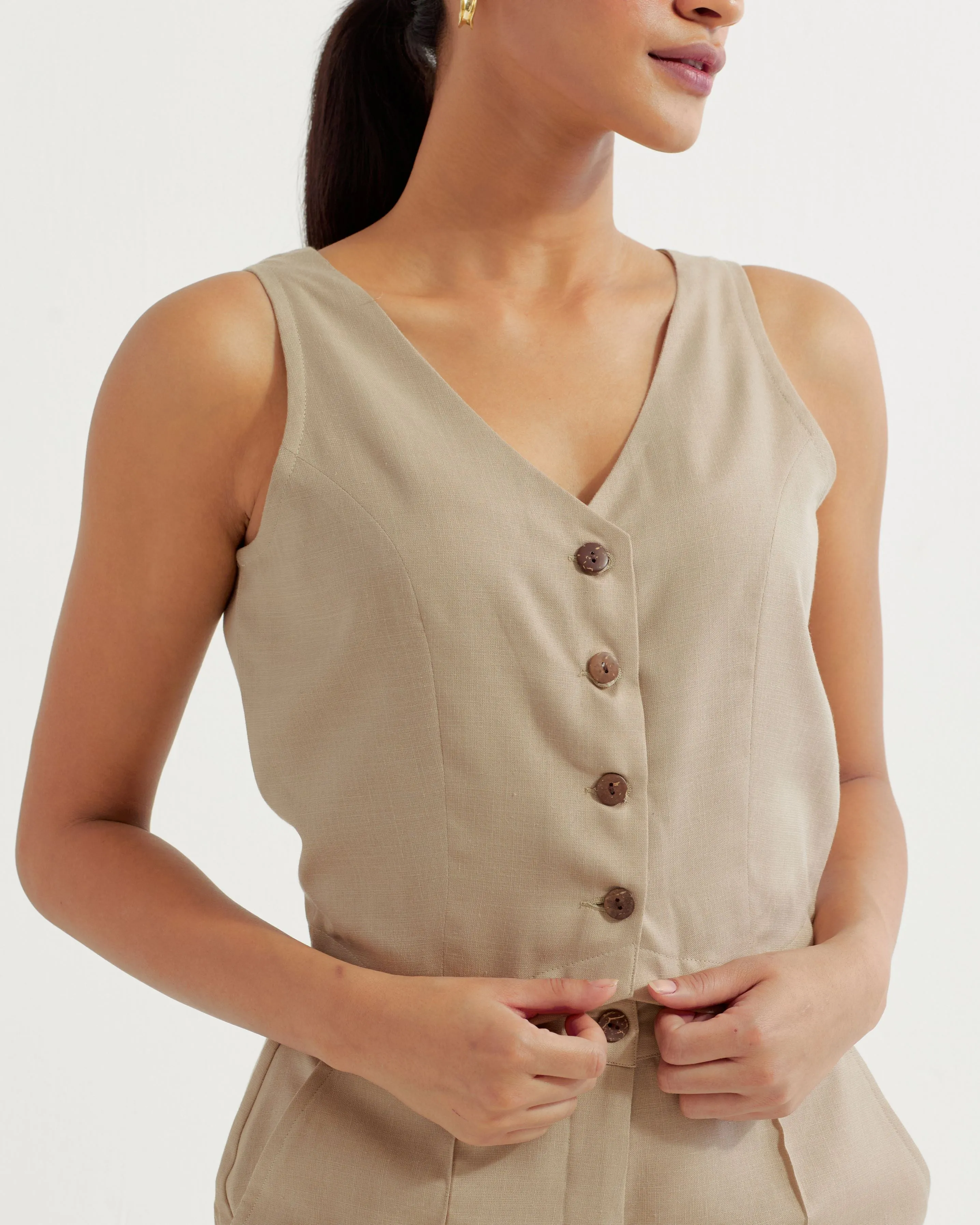 Beige Anne Vest