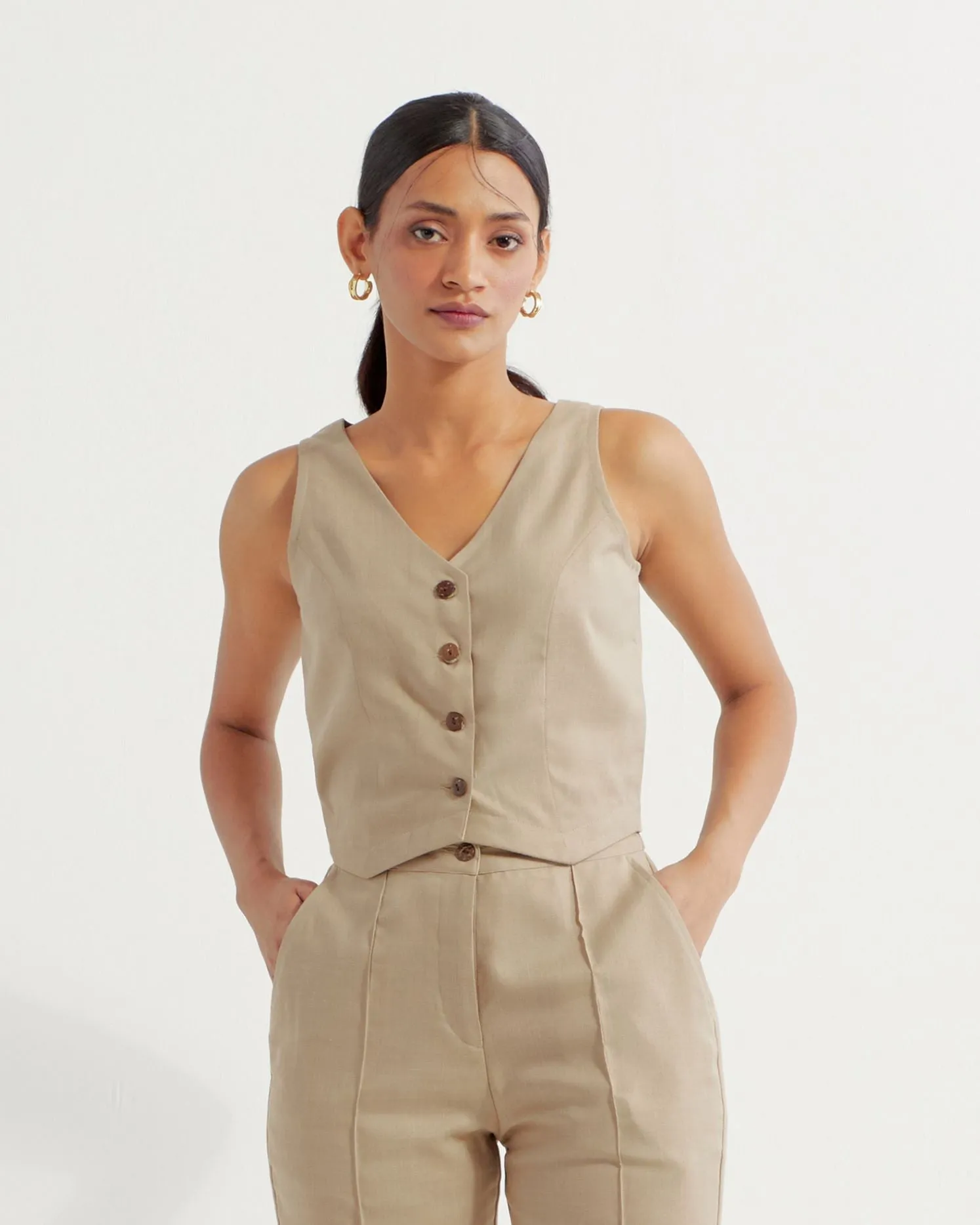 Beige Anne Vest