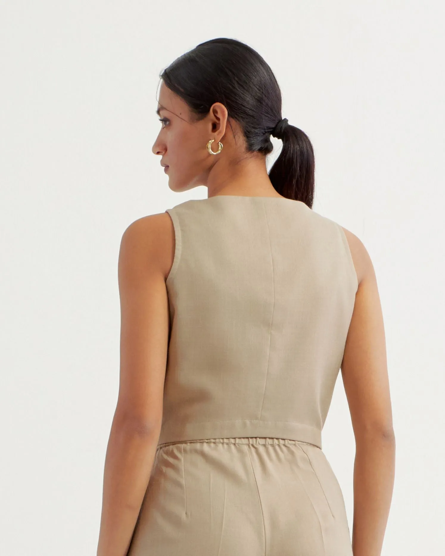 Beige Anne Vest