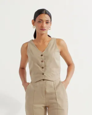 Beige Anne Vest