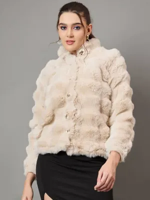 Beige Elegance Woolen Sweater