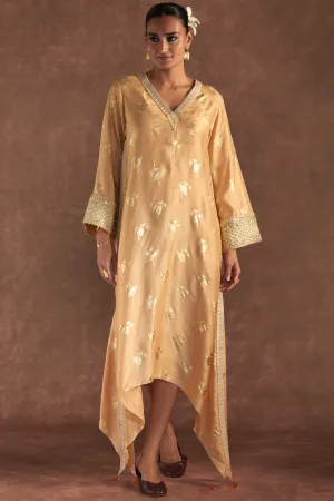 Beige Irisbud Kaftan