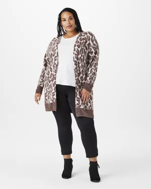 Bella Animal Print Cardigan | Brown / Tan