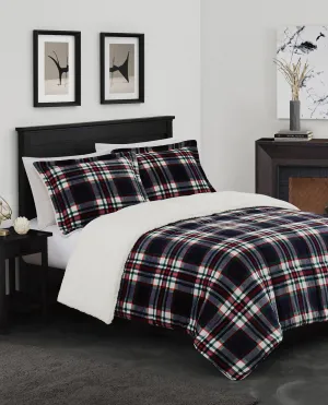 BENJI PLAID 3 PIECE COMFORTER SET