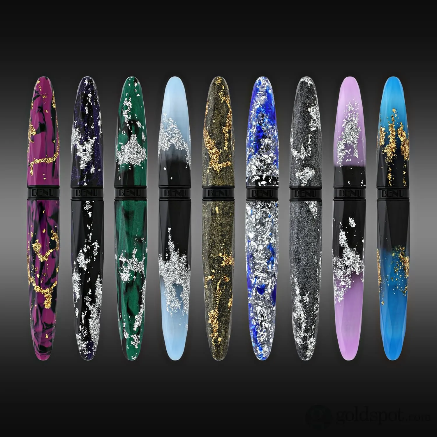 Benu Briolette Fountain Pen in Luminous Orchid