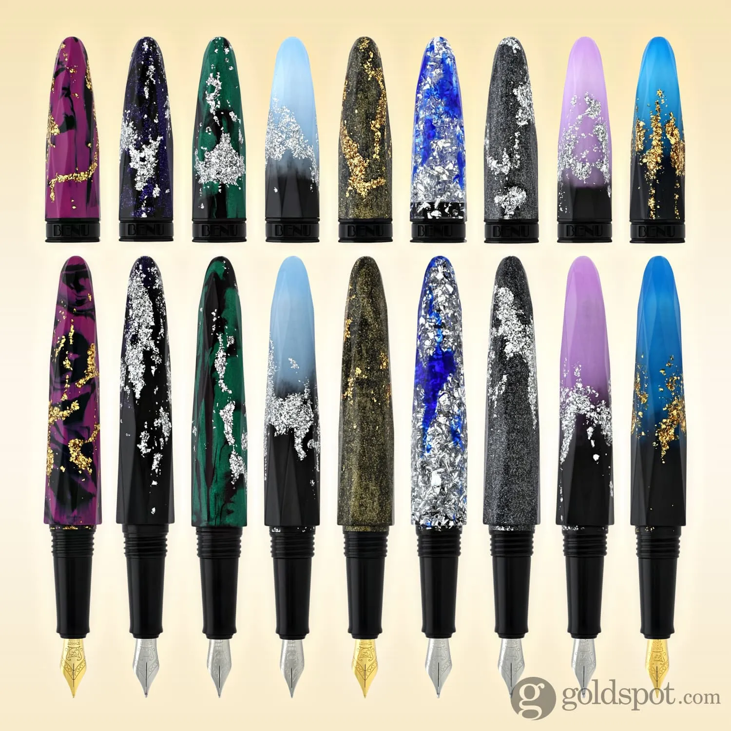 Benu Briolette Fountain Pen in Luminous Orchid