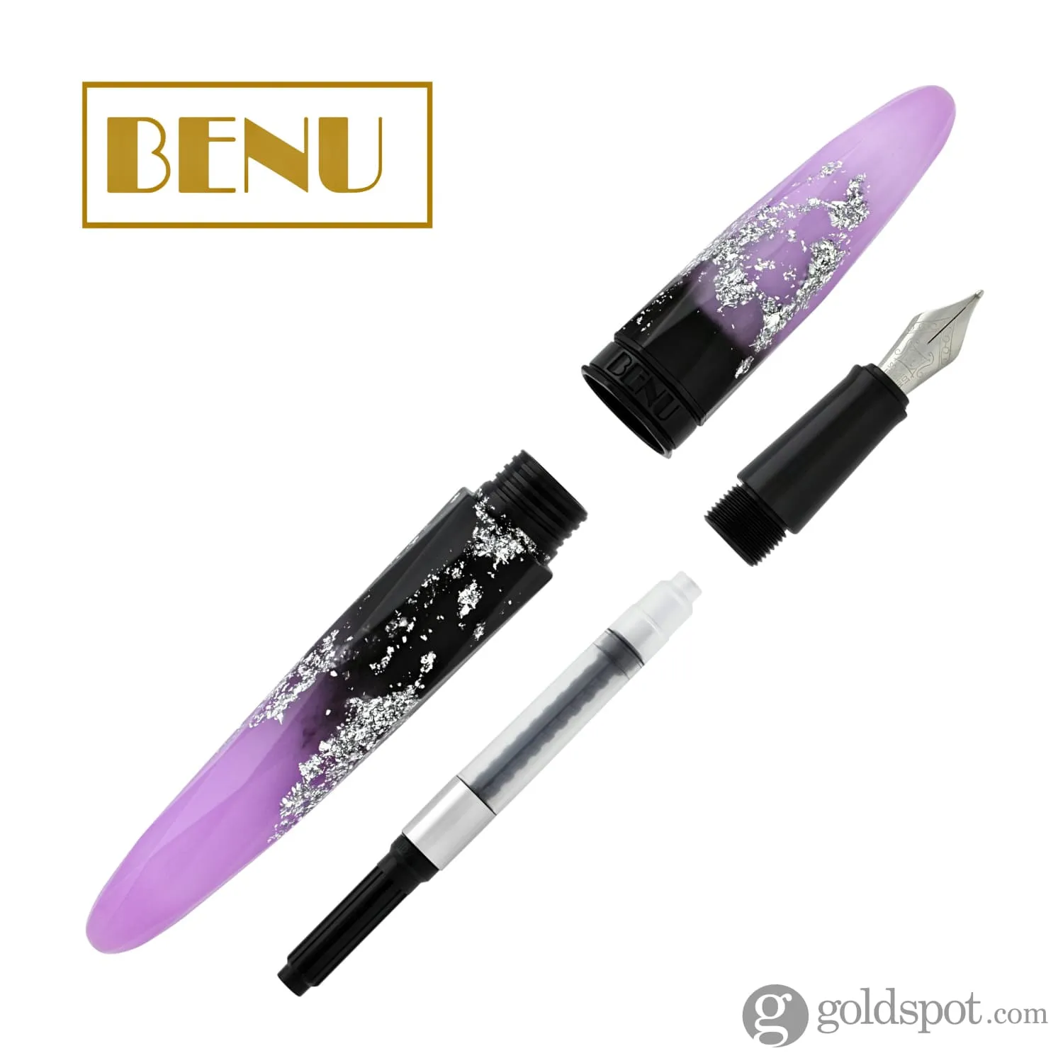 Benu Briolette Fountain Pen in Luminous Orchid