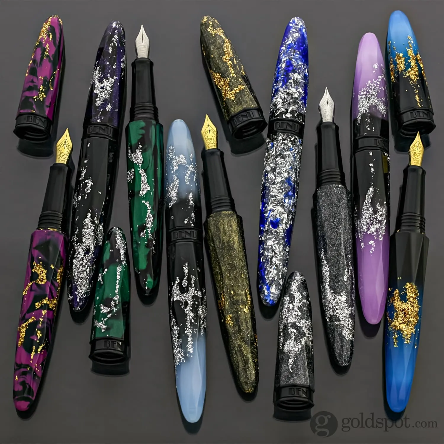 Benu Briolette Fountain Pen in Luminous Orchid