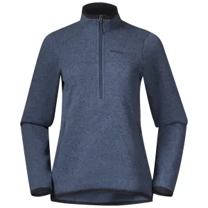 Bergans Women&#x27;s Kamphaug Knitted Half Zip Orion Blue | Buy Bergans Women&#x27;s Kamphaug Knitted Half Zip Orion Blue here | Outnorth