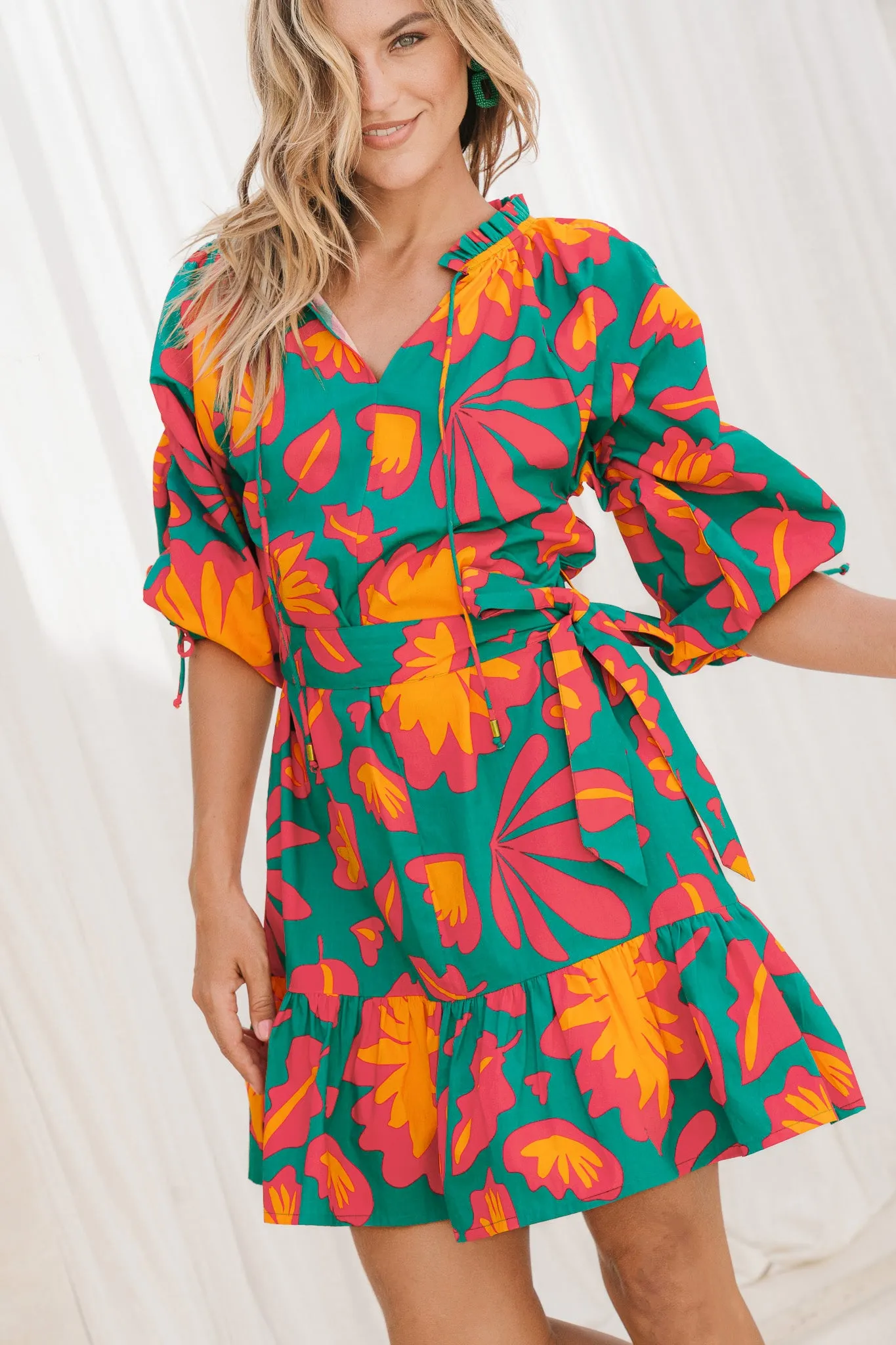 Berlin Mini Dress in Caledonia Junebug