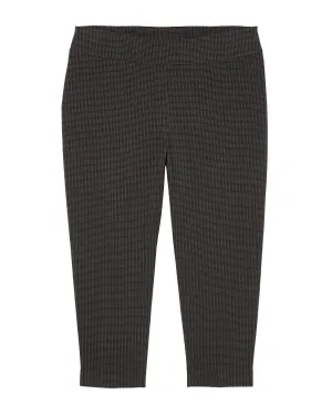 Berlin Pull-On Ankle Pant | Black / White