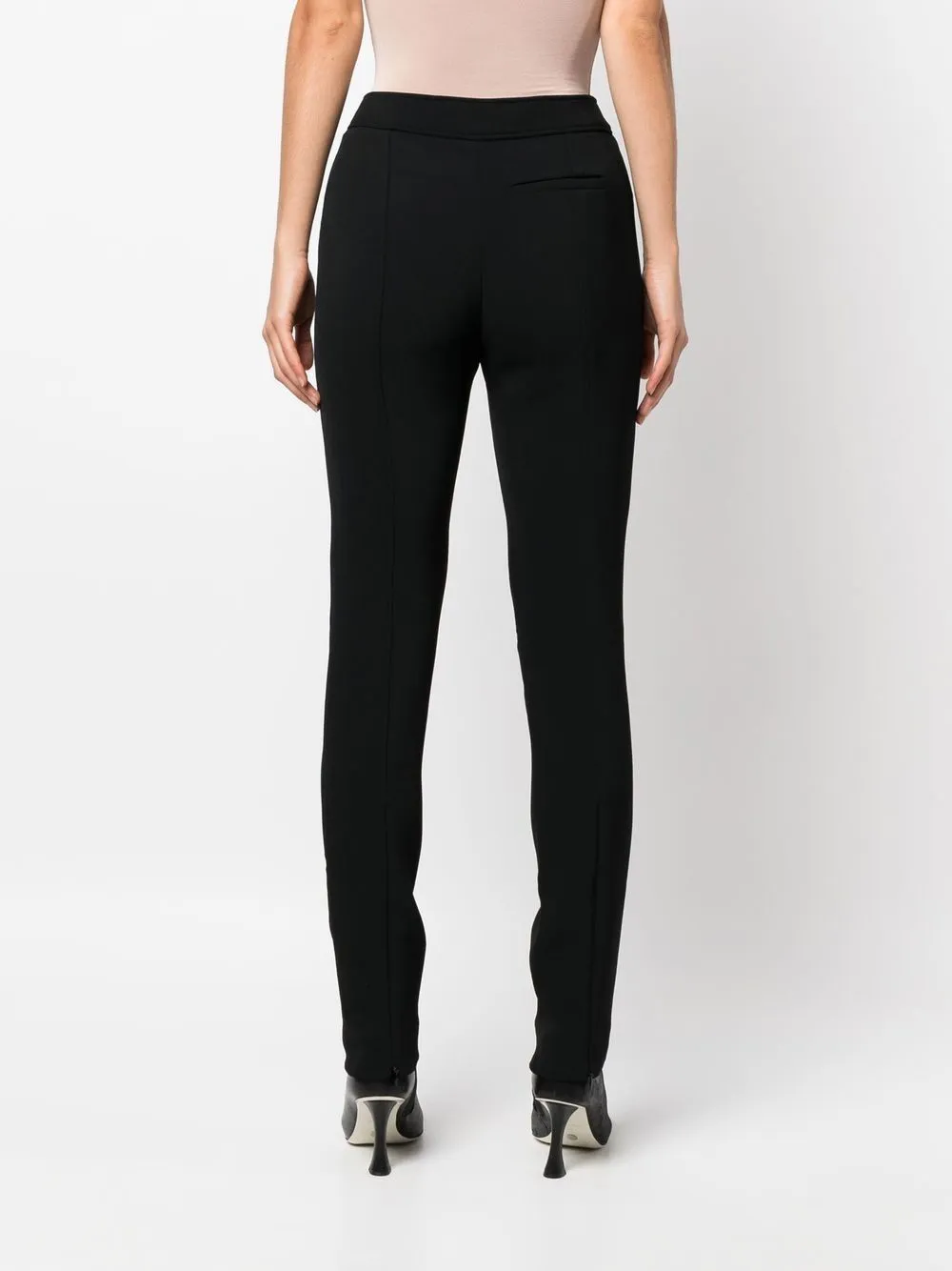 BI-STRETCH CREPE SLIM TROUSERS 001 BLK