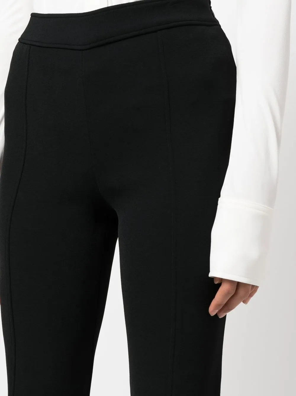 BI-STRETCH CREPE SLIM TROUSERS 001 BLK