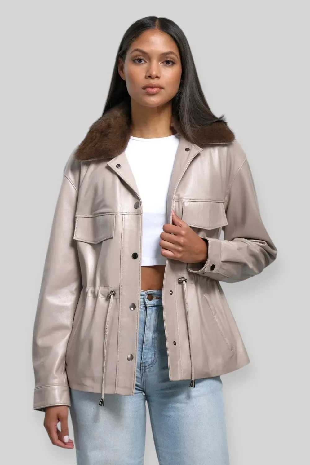 Bianca Classic Leather Jacket