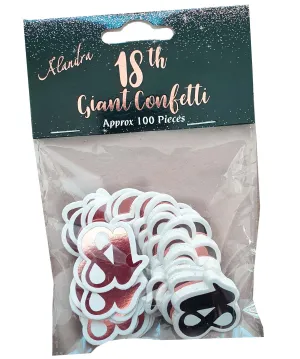 Big Size Rose Gold 18 Confetti