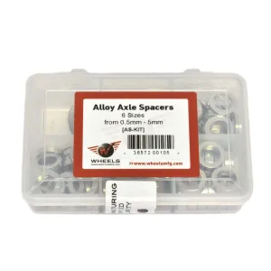 Bike Axle Spacer Kit - .5 to 5mm - 125 Count