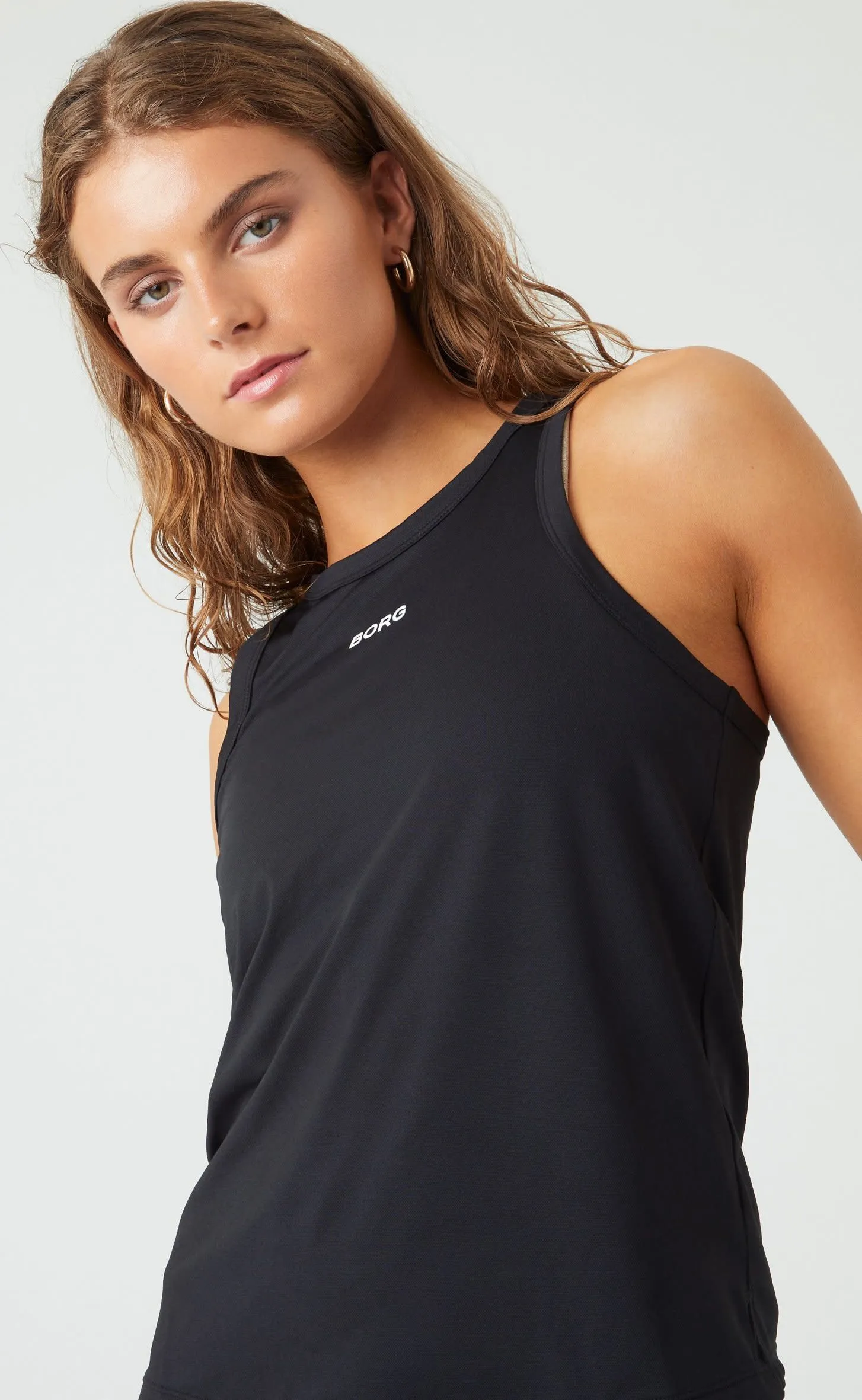 Björn Borg Women&#x27;s Borg Racerback Tank Black Beauty | Buy Björn Borg Women&#x27;s Borg Racerback Tank Black Beauty here | Outnorth