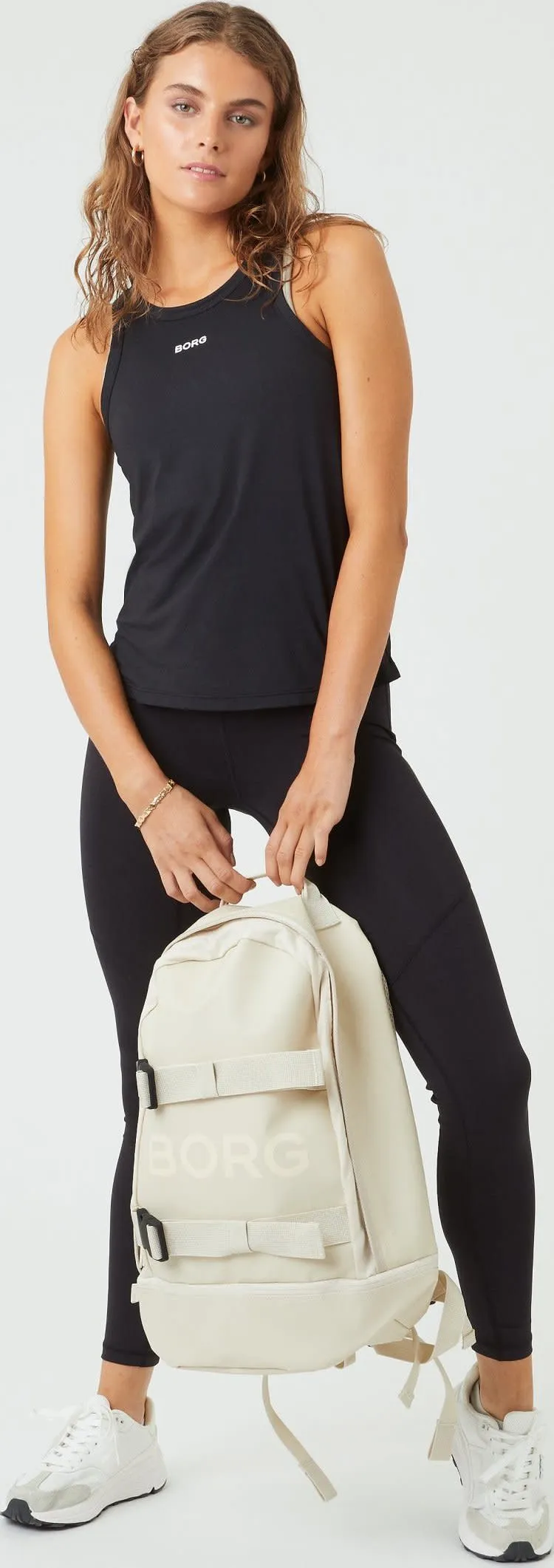 Björn Borg Women&#x27;s Borg Racerback Tank Black Beauty | Buy Björn Borg Women&#x27;s Borg Racerback Tank Black Beauty here | Outnorth