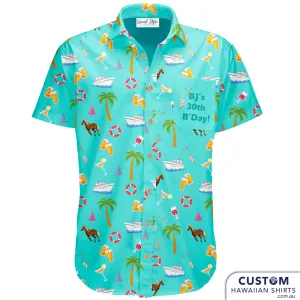 BJ's 30th Birthday Cruise - Customised Shirts