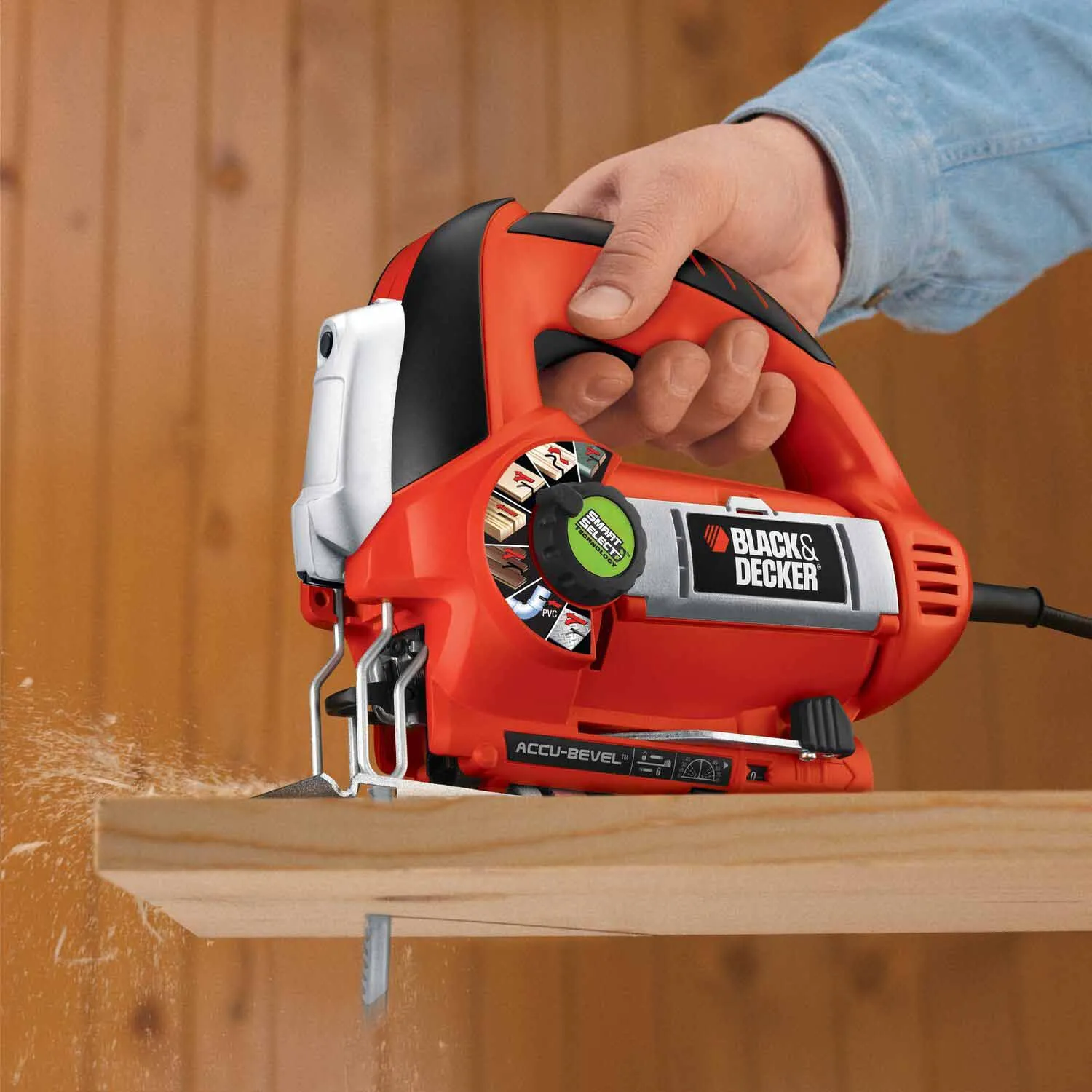 Black & Decker JS670V Line Finder Orbital Jigsaw with Smart Select Technology