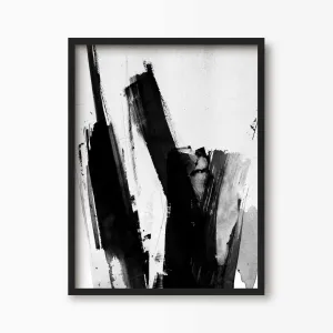 Black and White Abstract Scribble Painting 2