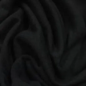 Black Bamboo Hemp Stretch French Terry Fabric - 380 GSM, $12.55/yd, 15 Yards