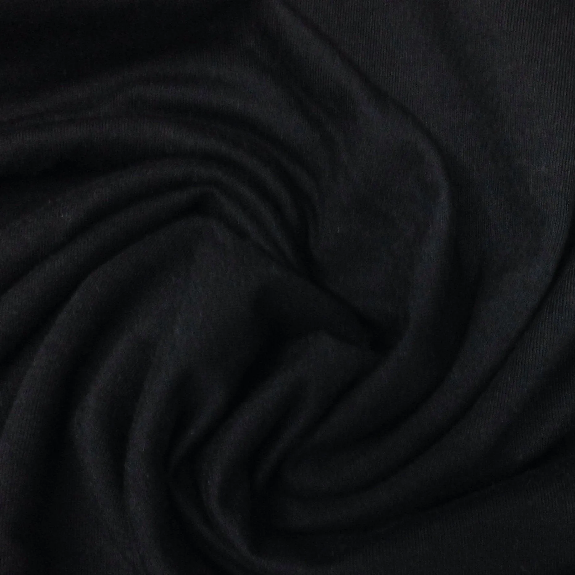 Black Bamboo Stretch French Terry Fabric - 280 GSM