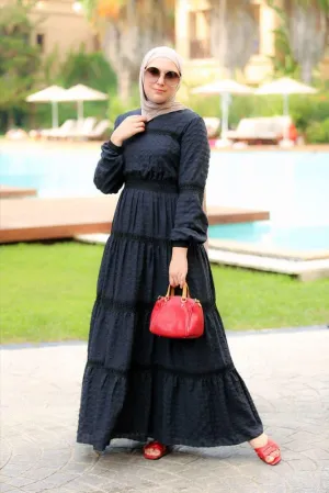 Black Boho Dress