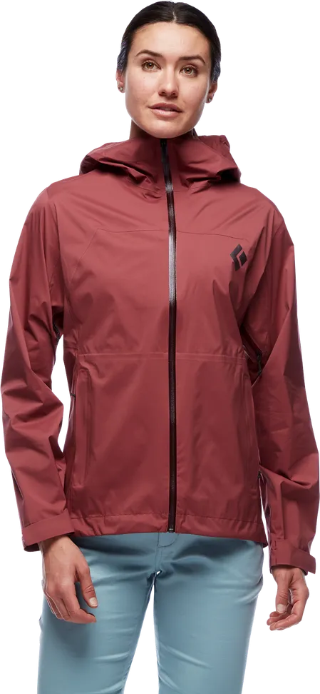 Black Diamond Women&#x27;s StormLine Stretch Rain Shell Jacket Scarlett | Buy Black Diamond Women&#x27;s StormLine Stretch Rain Shell Jacket Scarlett here | Outnorth