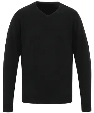 Black - 'Essential' acrylic v-neck sweater